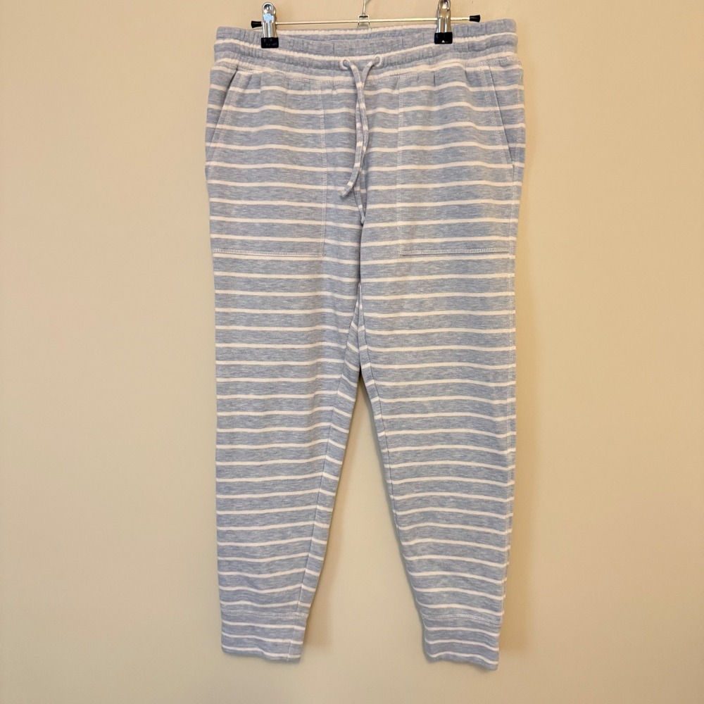 Vineyard Vines Womens Blue White Striped Joggers Sweatpants Small B245